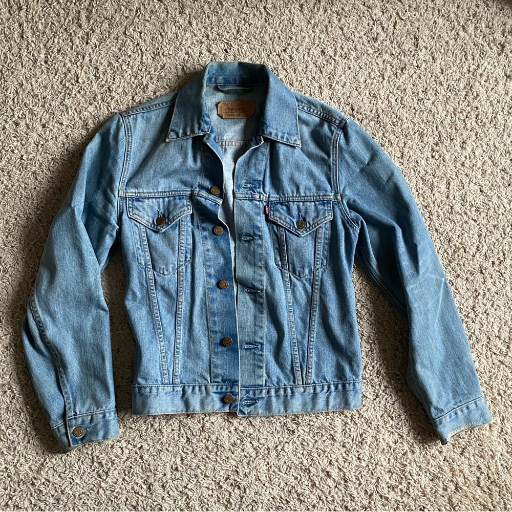 Levi’s Light Wash Distressed Denim Jacket